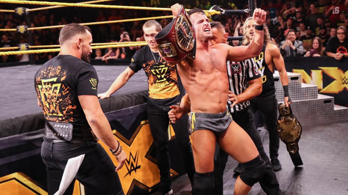 Roderick Strong def. Velveteen Dream to win the NXT North American Championship