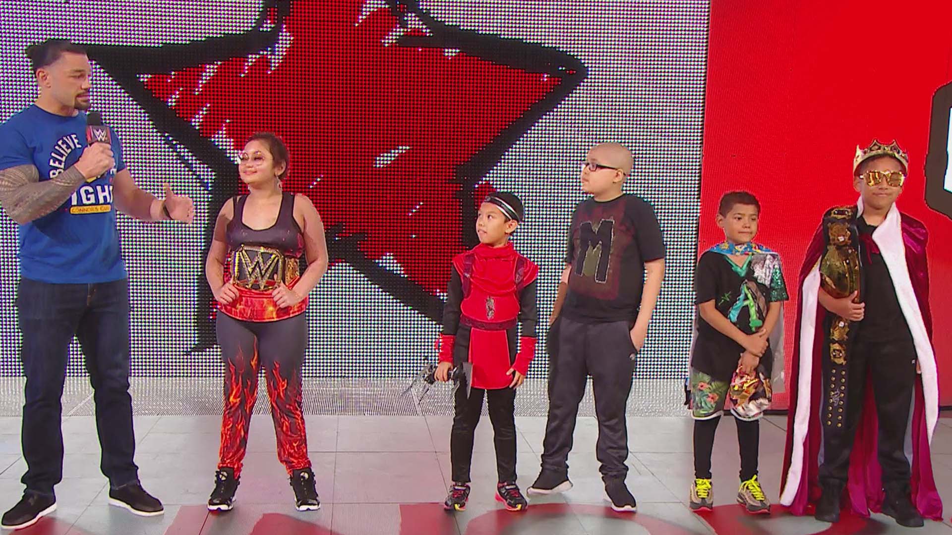 Roman Reigns introduced the Connor’s Cure Superstars of Tomorrow