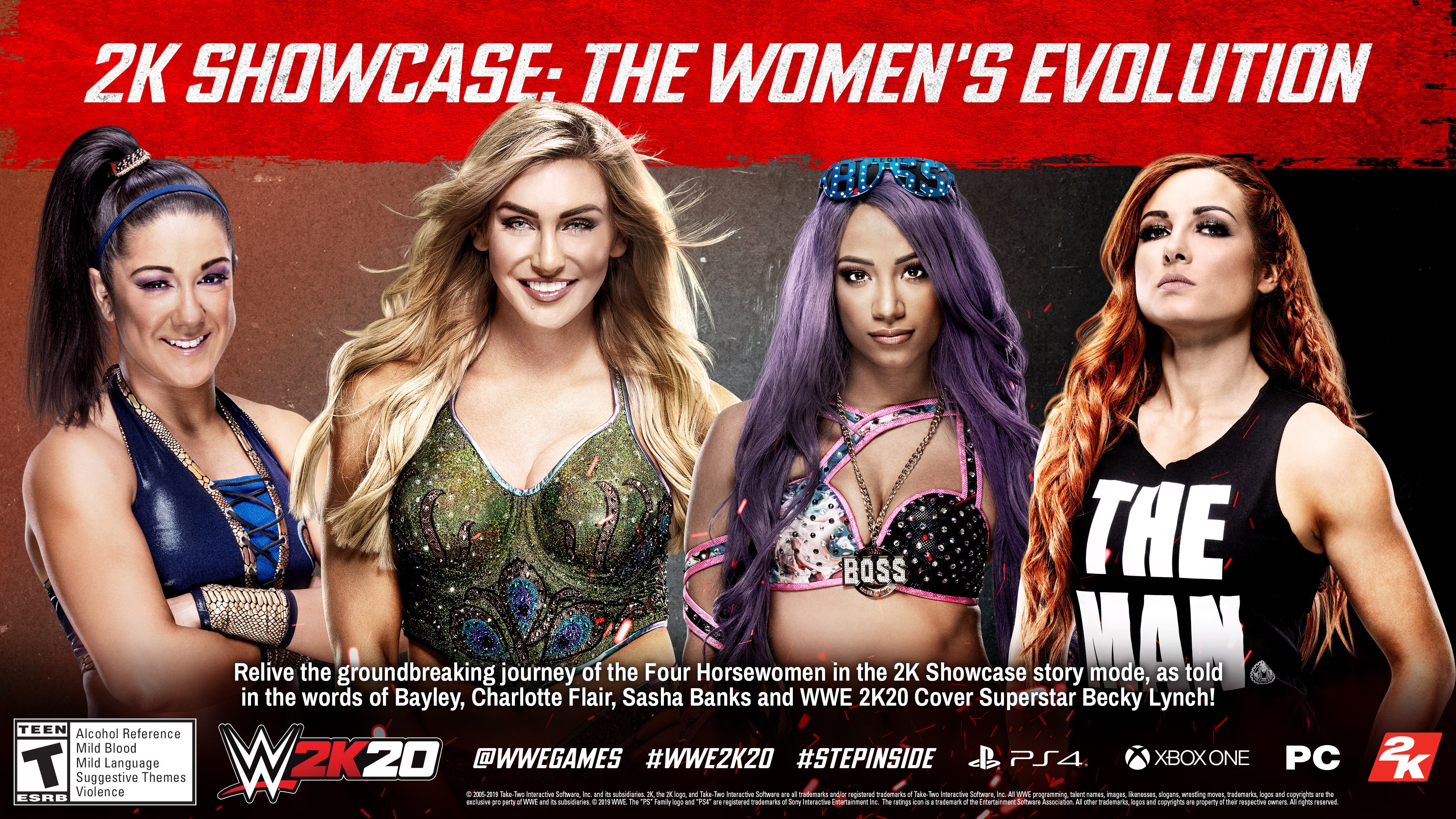 WWE 2K20’s 2K Showcase mode tells the story of the Women’s Evolution and The Four Horsewomen