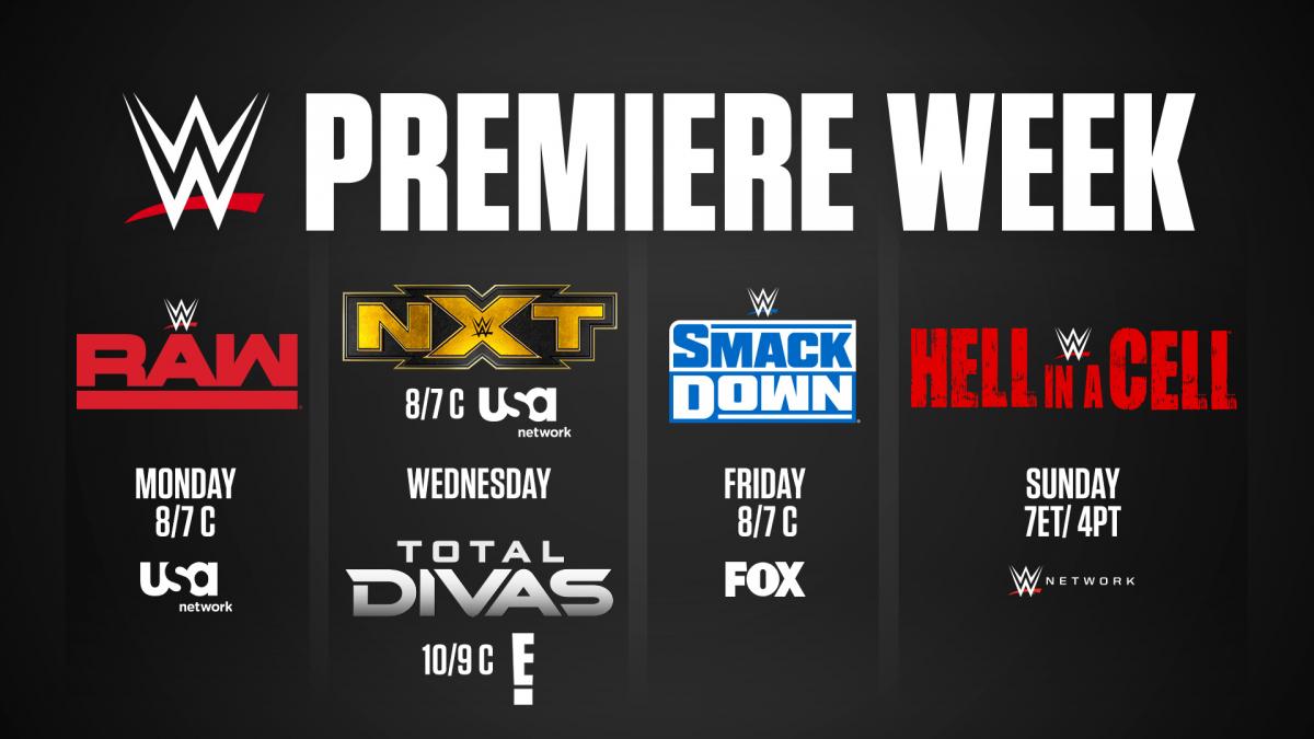 WWE Premiere Week features more than 11 unprecedented hours of primetime coverage