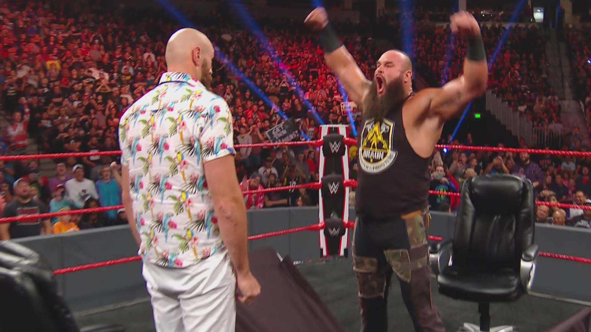 Braun Strowman and Tyson Fury signed their WWE Crown Jewel contract