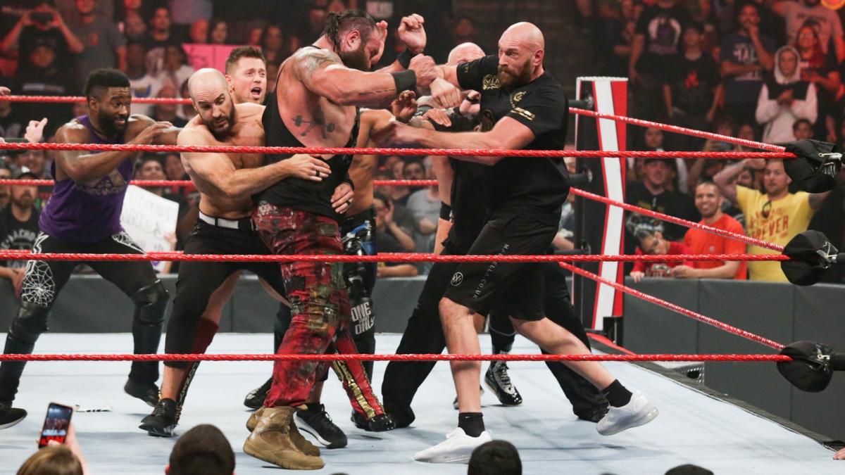 Tyson Fury brawled with Braun Strowman after a verbal confrontation