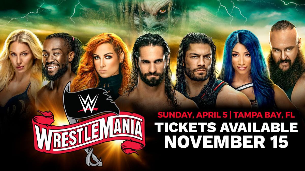 WrestleMania 36 tickets will be available Friday, Nov. 15, at 10 a.m. ET