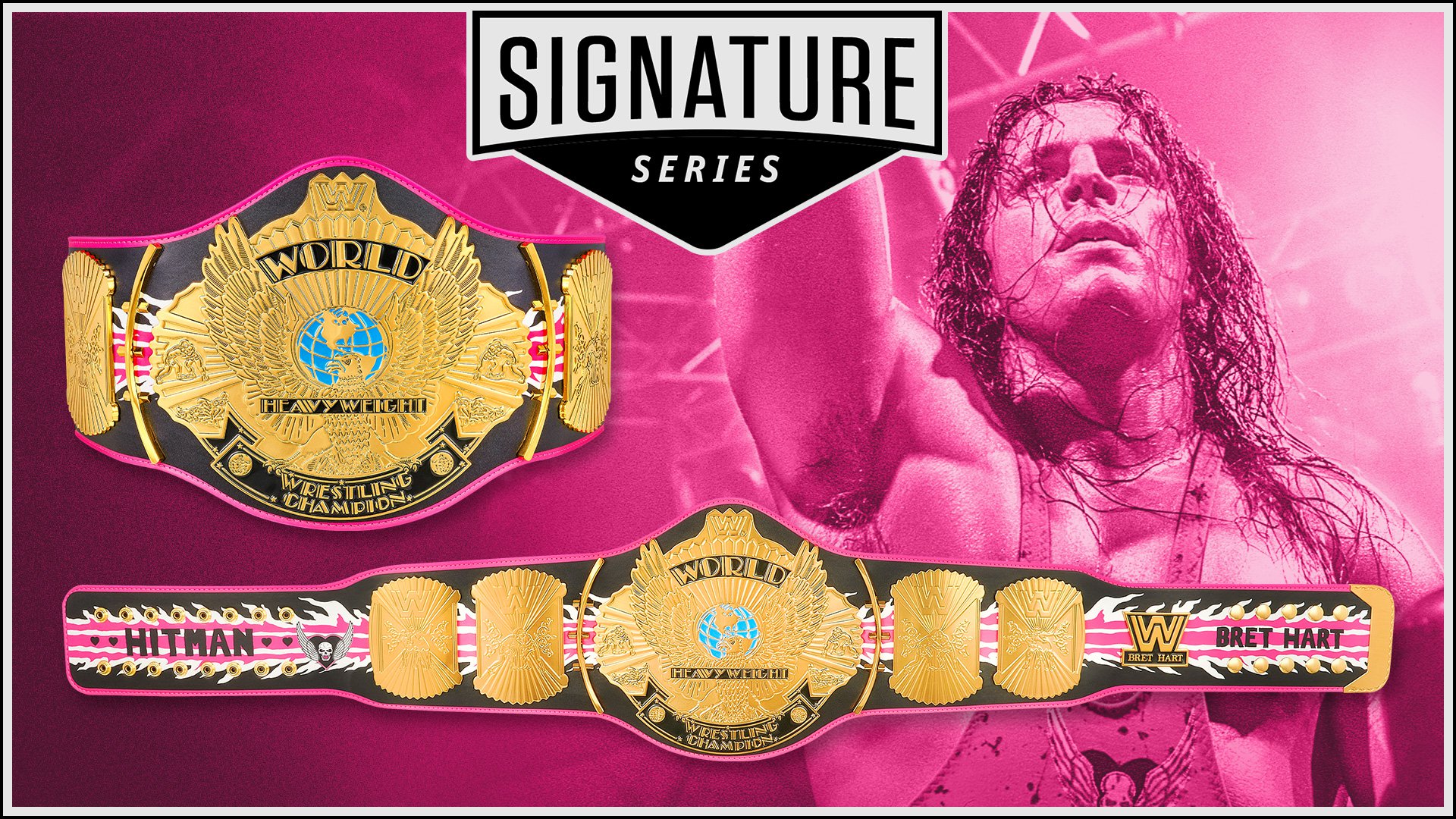 Commemorate Bret “Hit Man” Hart’s career with new Signature Series Championship