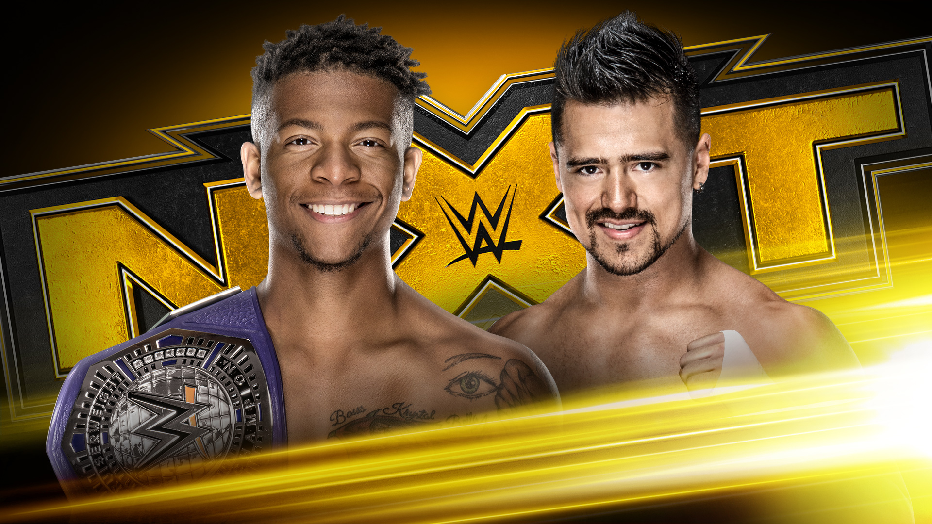 Lio Rush defends the NXT Cruiserweight Championship against Angel Garza next Wednesday on WWE NXT