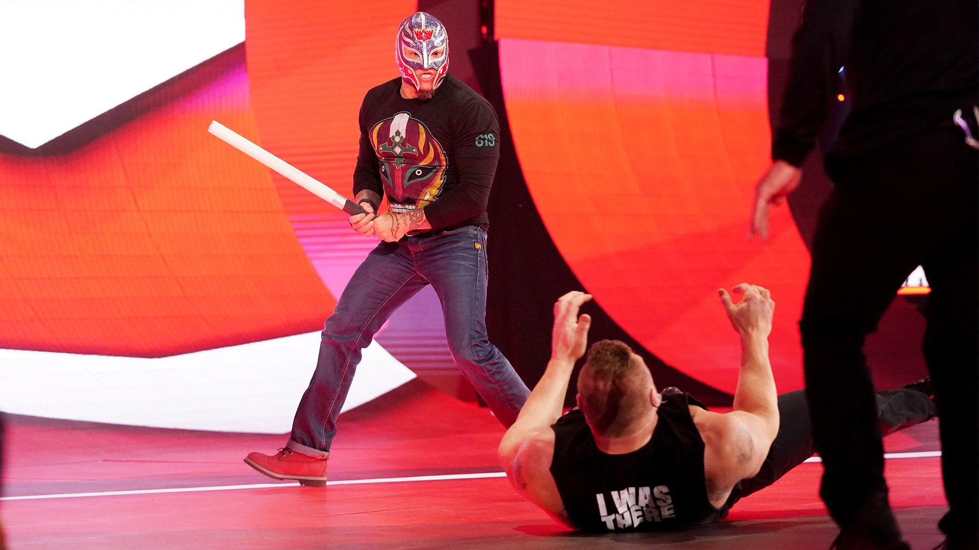 Rey Mysterio attacked WWE Champion Brock Lesnar