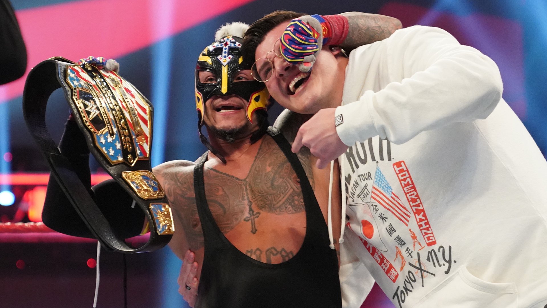 Rey Mysterio def. AJ Styles to become the new United States Champion