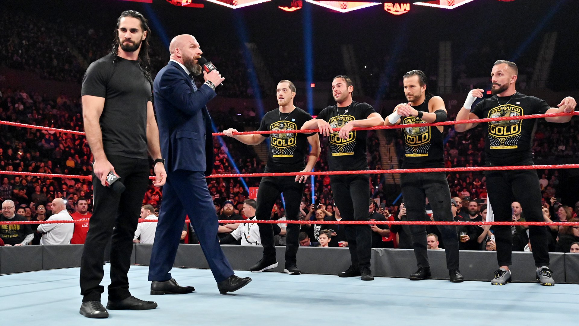 Triple H and the NXT roster confronted Seth Rollins