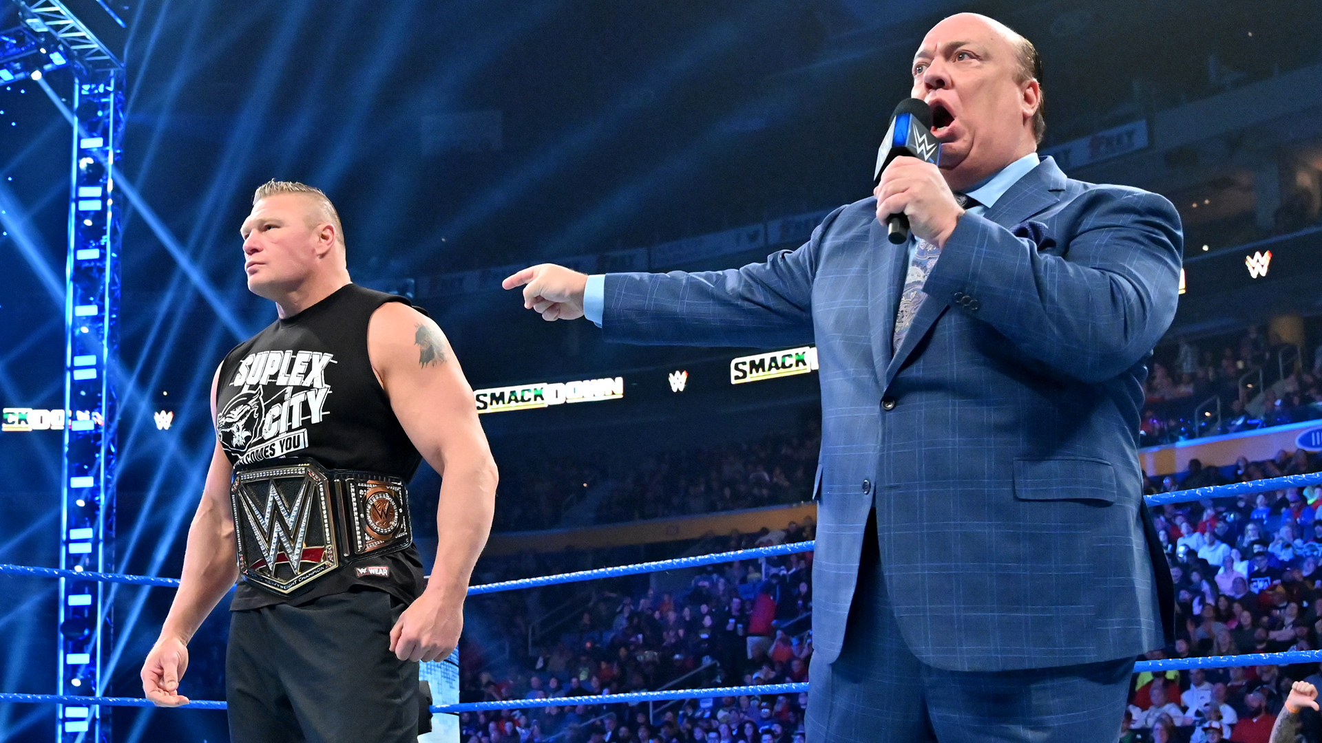 WWE Champion Brock Lesnar quits SmackDown to hunt Rey Mysterio on Raw