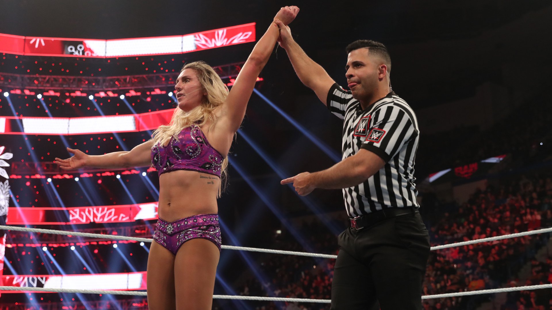 Charlotte Flair def. Natalya and declared for the Women’s Royal Rumble Match