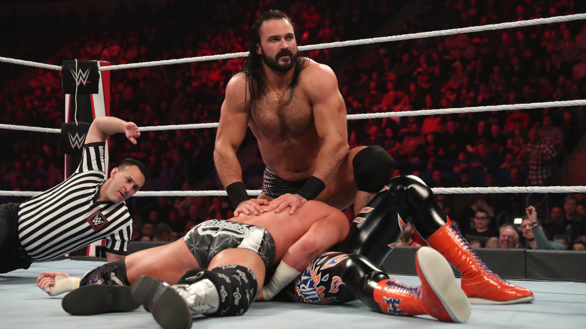 Drew McIntyre def. Zack Ryder & Curt Hawkins (2-on-1 Handicap Match)