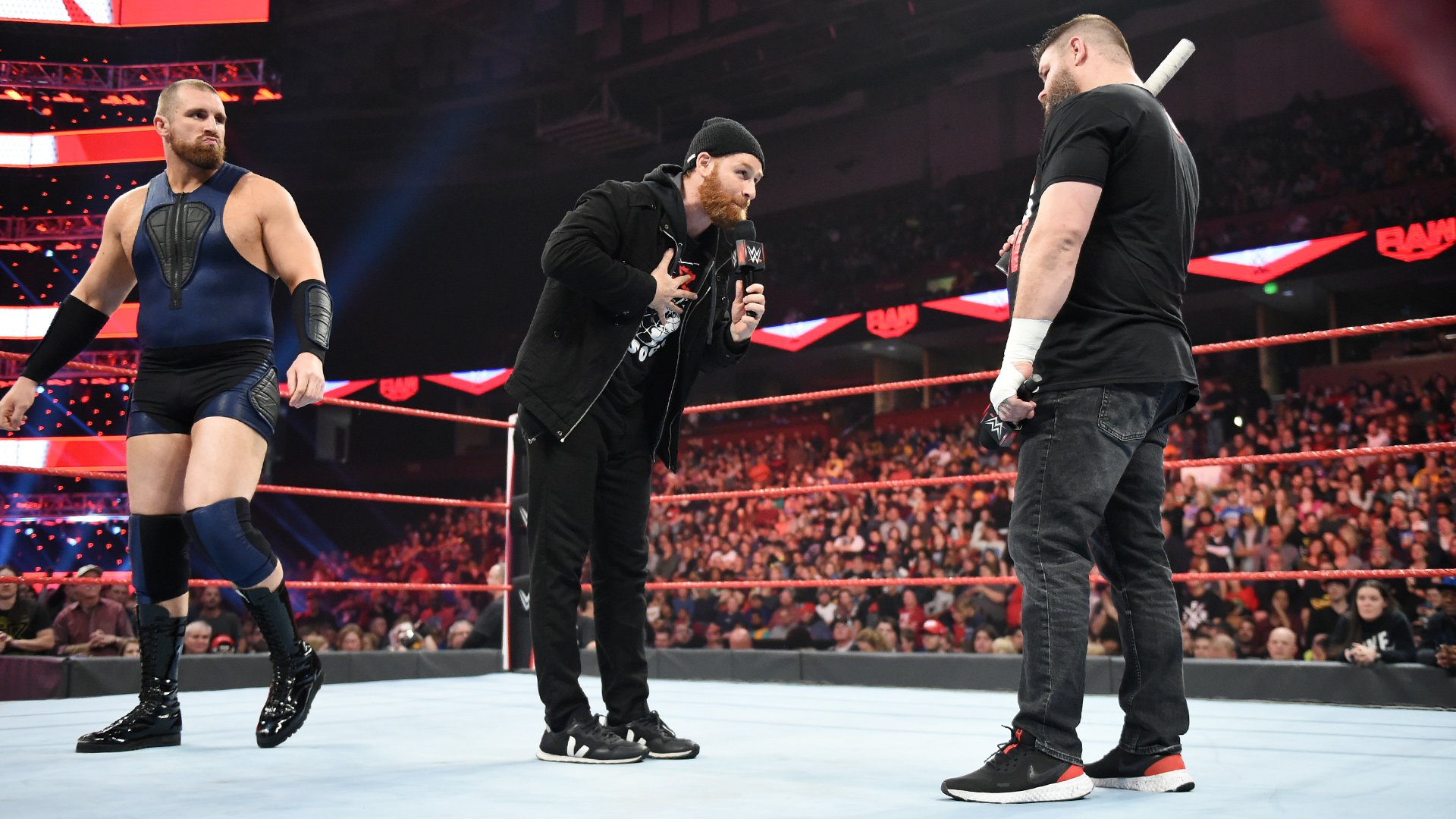 Sami Zayn and Mojo Rawley confronted Kevin Owens