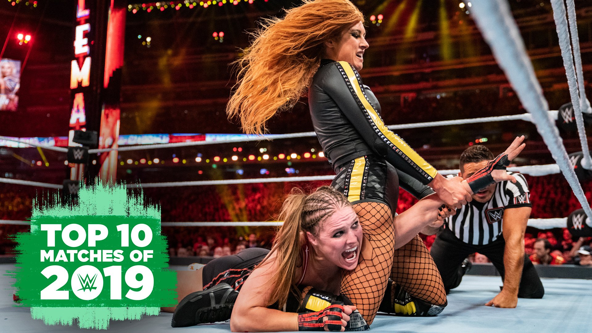 WWE’s Top 10 Matches of 2019 streaming on WWE Network this afternoon before Raw