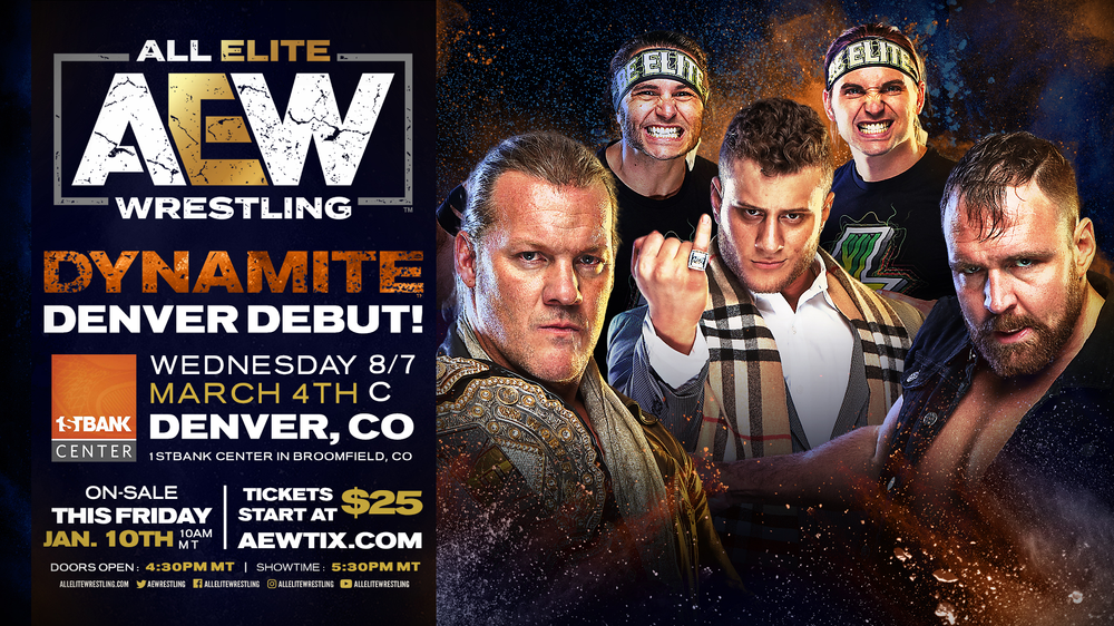 AEW DYNAMITE Comes To Denver March 4th. Tickets On-Sale This Friday!