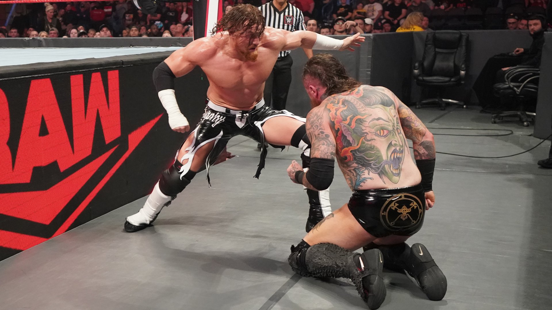 Aleister Black def. Shelton Benjamin; Buddy Murphy attacked Black after the match