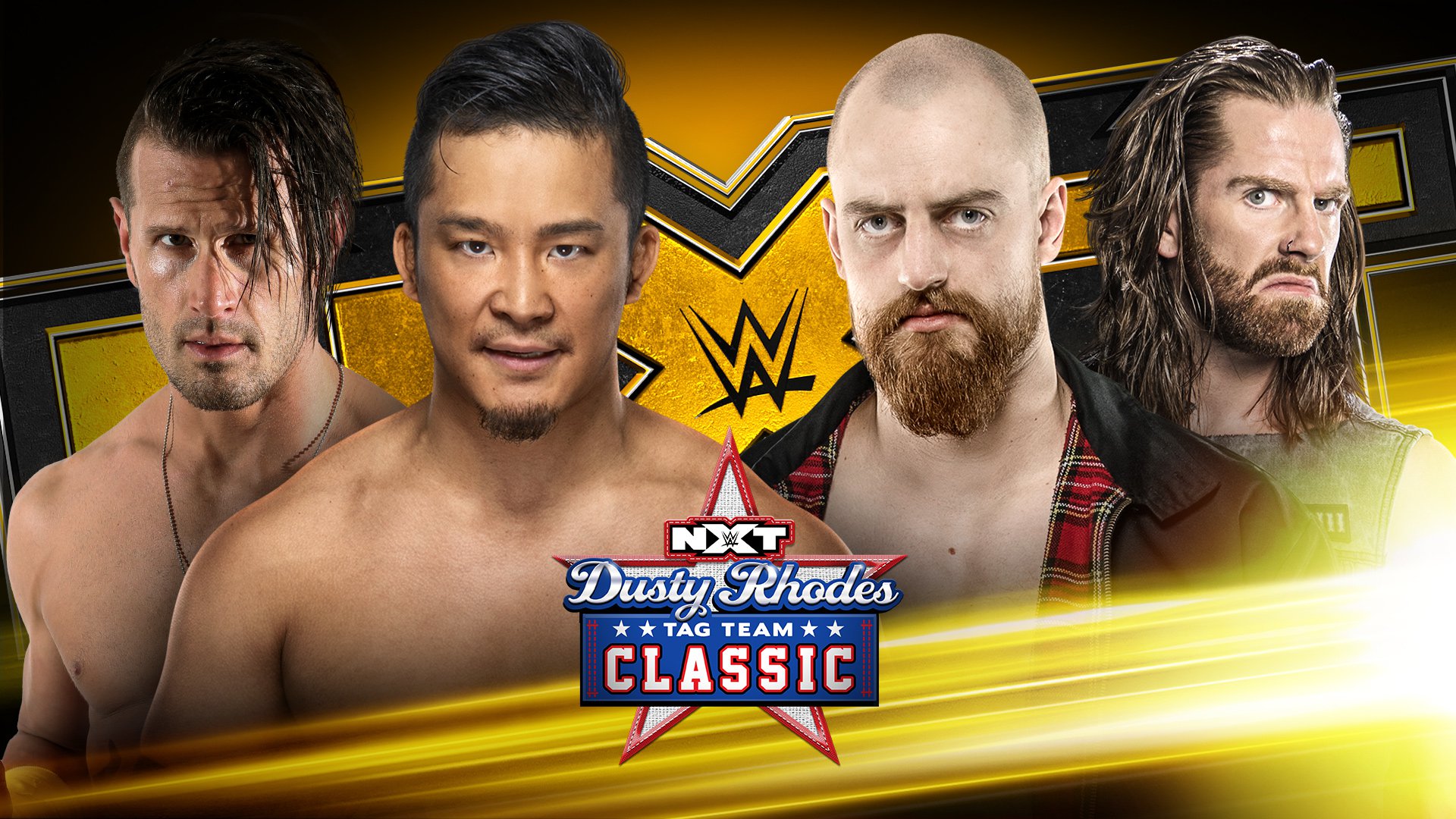 Kushida & Alex Shelley battle Grizzled Young Veterans in the Dusty Rhodes Tag Team Classic next Wednesday