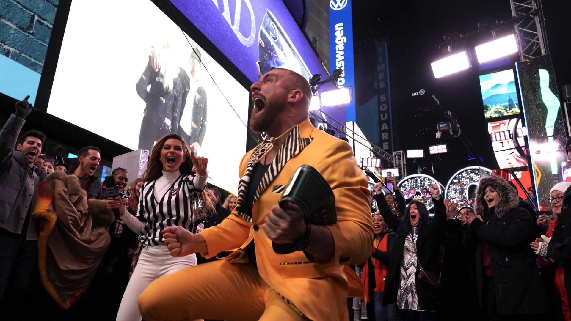 R-Truth and Mojo Rawley trade the 24/7 Title in Times Square