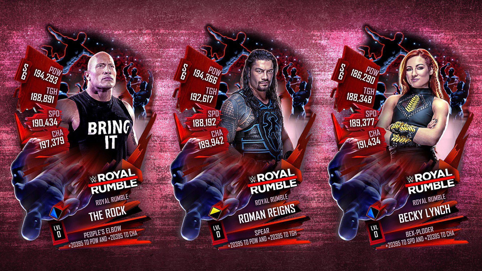 Royal Rumble tier cards come to WWE SuperCard