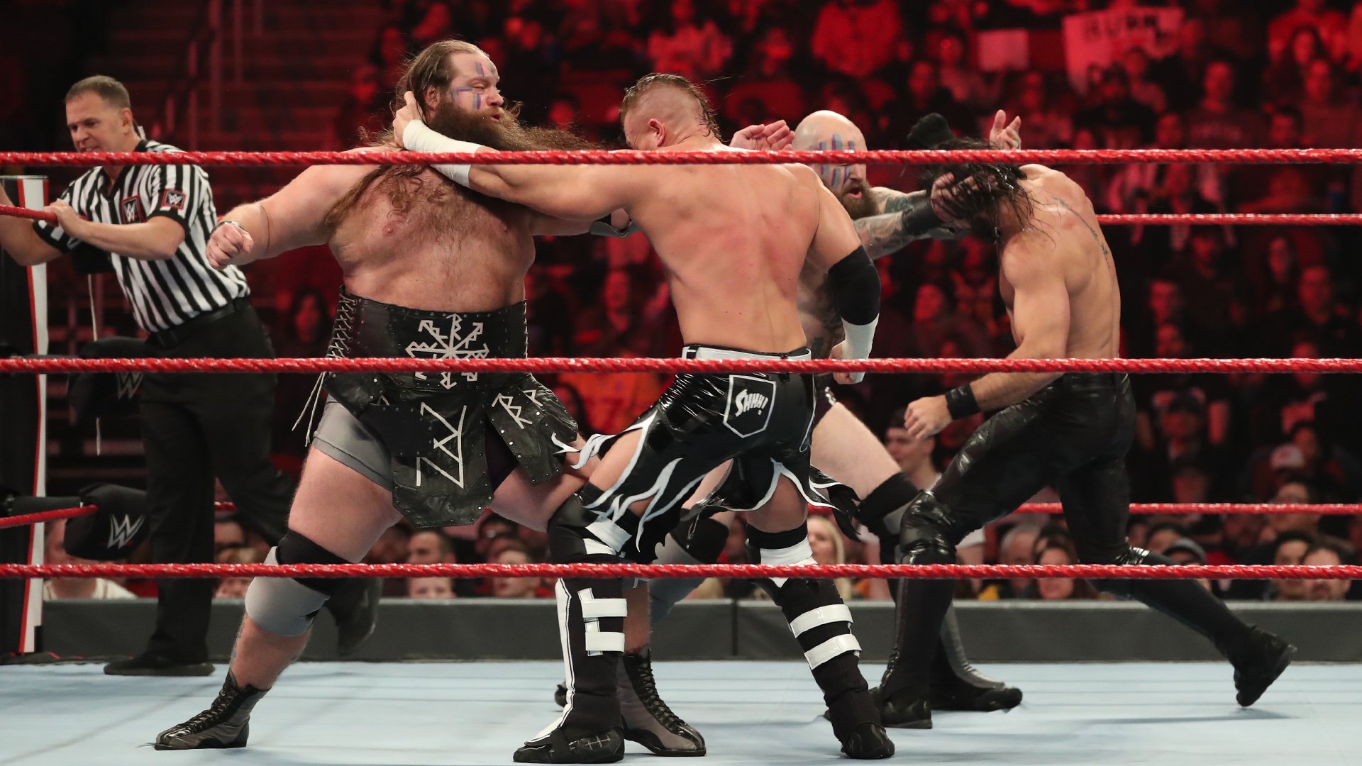 Seth Rollins & Buddy Murphy def. The Viking Raiders to become the new Raw Tag Team Champions