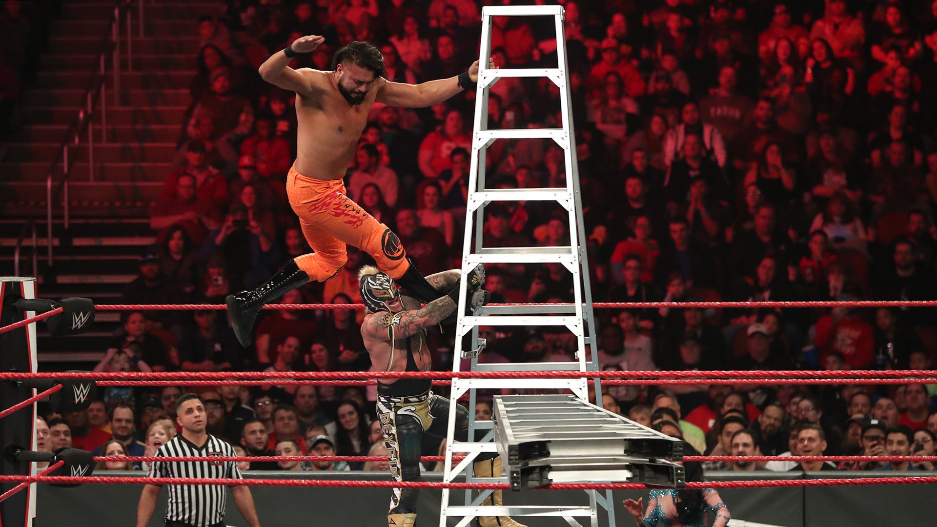 United States Champion Andrade def. Rey Mysterio (Ladder Match)