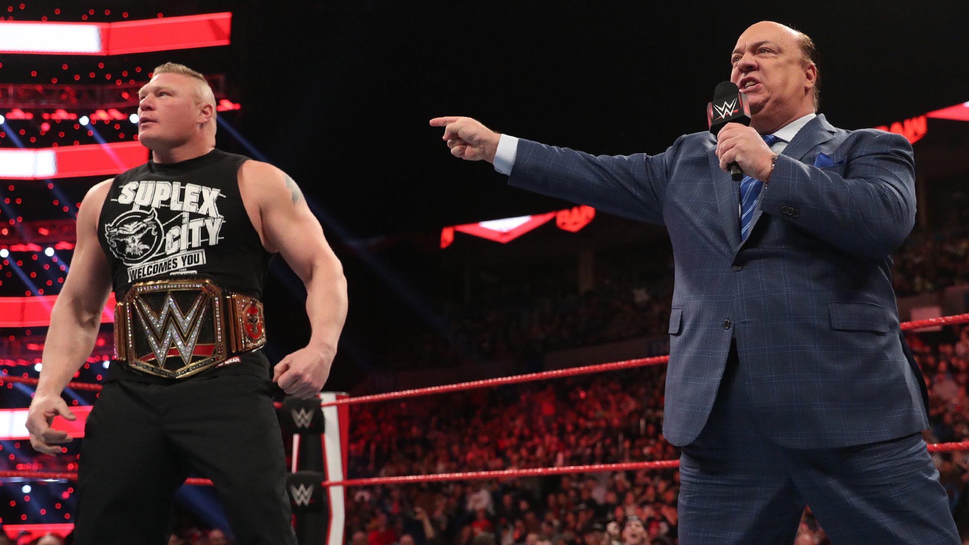 WWE Champion Brock Lesnar declared for the Men’s Royal Rumble Match at No. 1