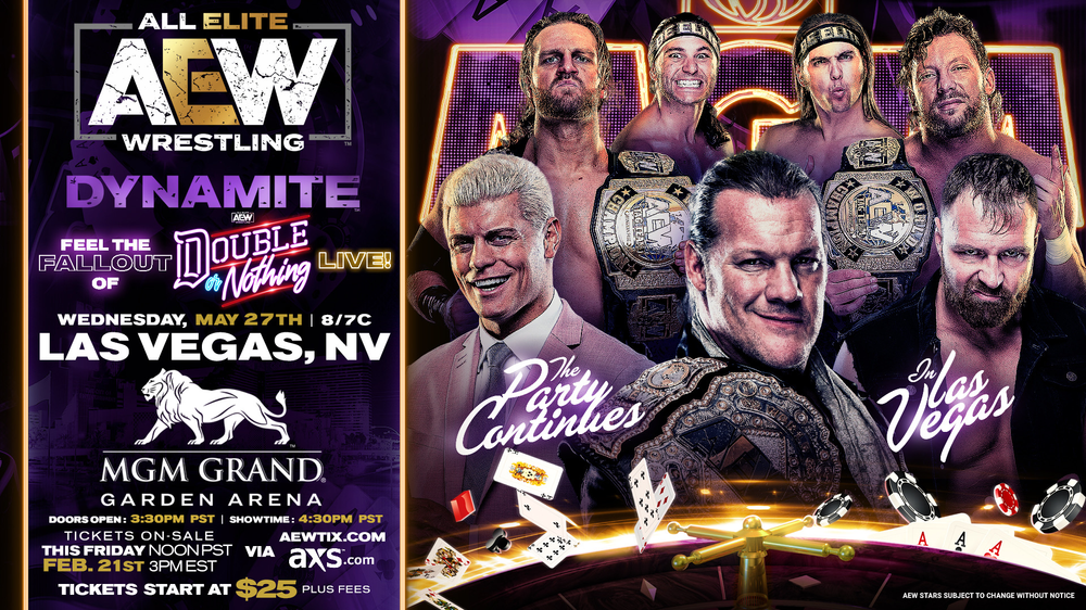 AEW DYNAMITE After Double or Nothing Set For MGM Grand In Las Vegas