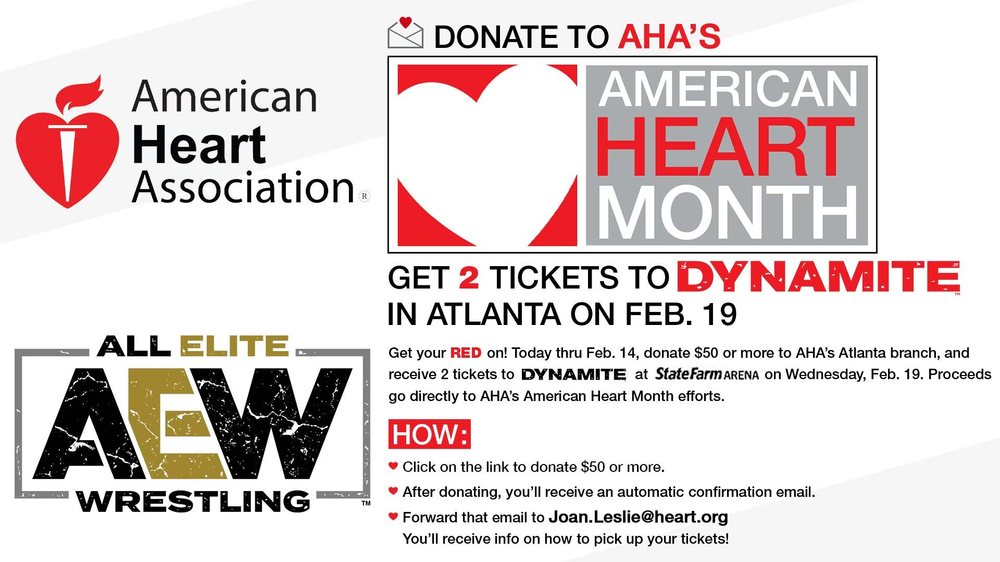 AEW Teams With American Heart Association In Atlanta For Heart Health Initiative