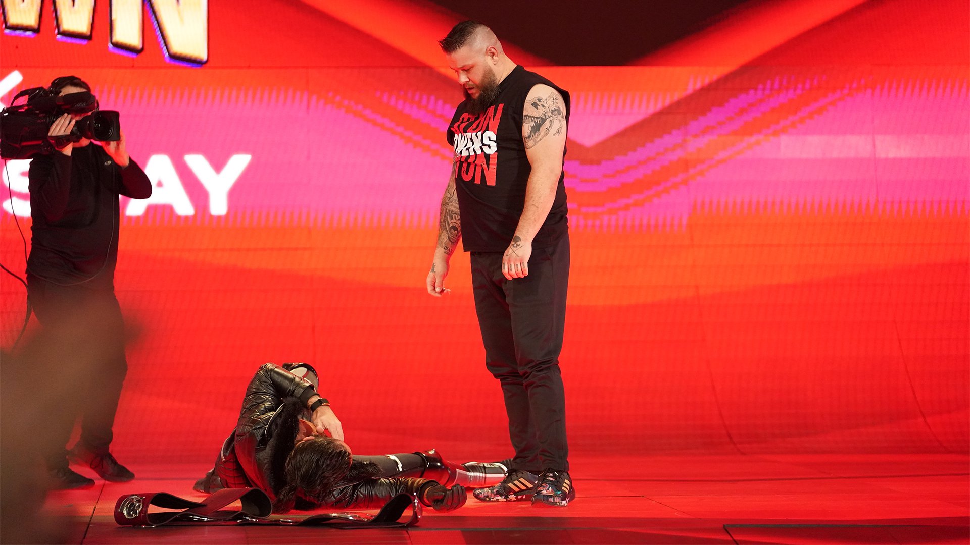 Kevin Owens and The Viking Raiders crashed Seth Rollins’ “sermon”