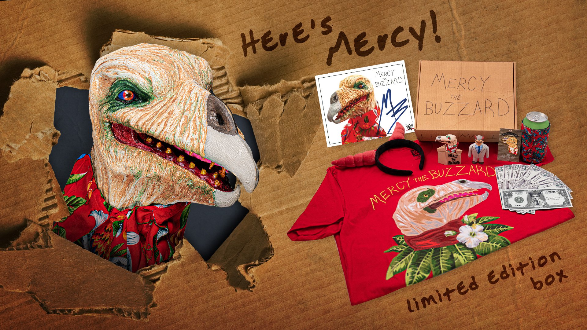 Mercy The Buzzard box available now!