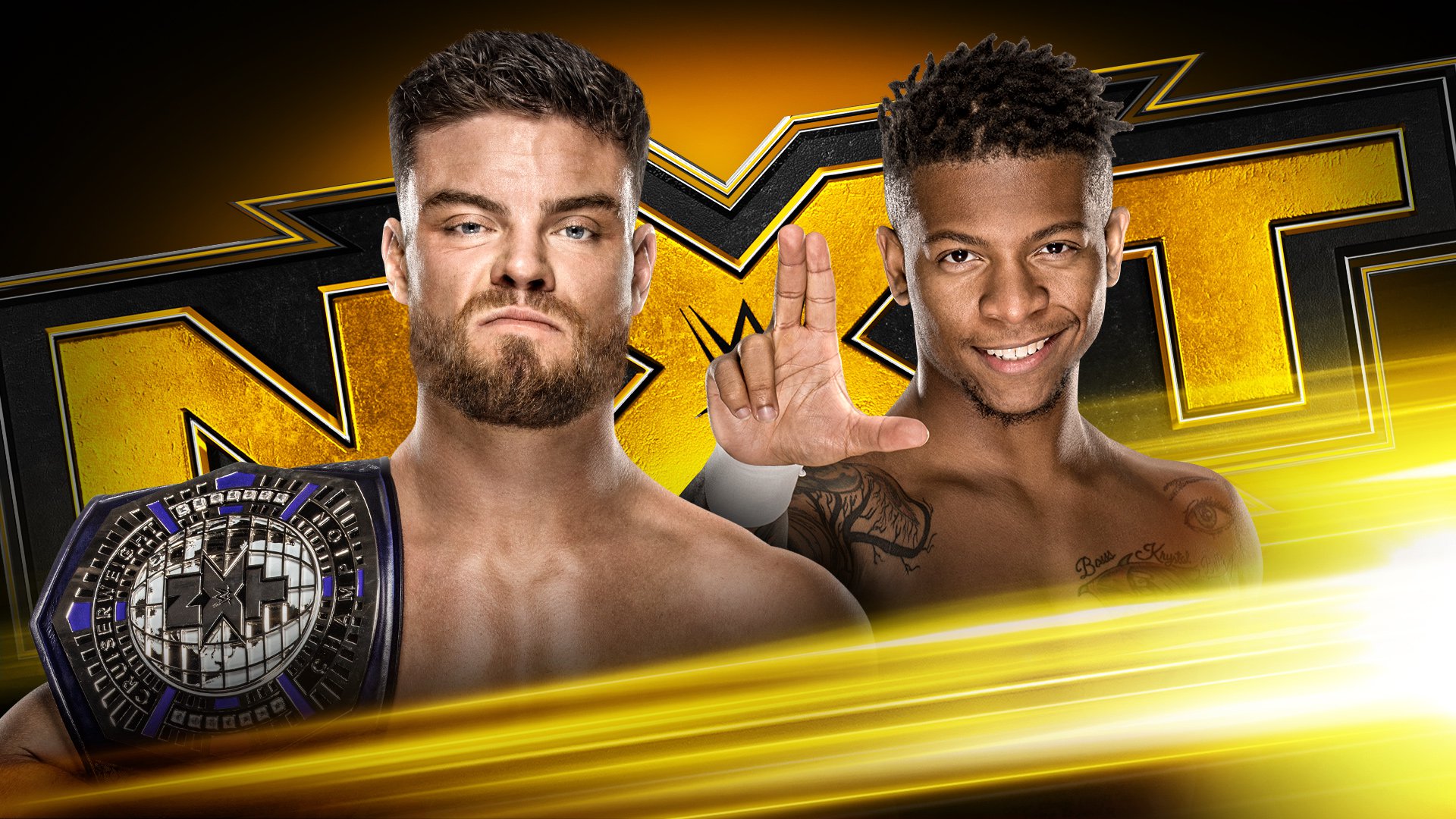 NXT Cruiserweight Champion Jordan Devlin defends against Lio Rush next Wednesday on USA Network