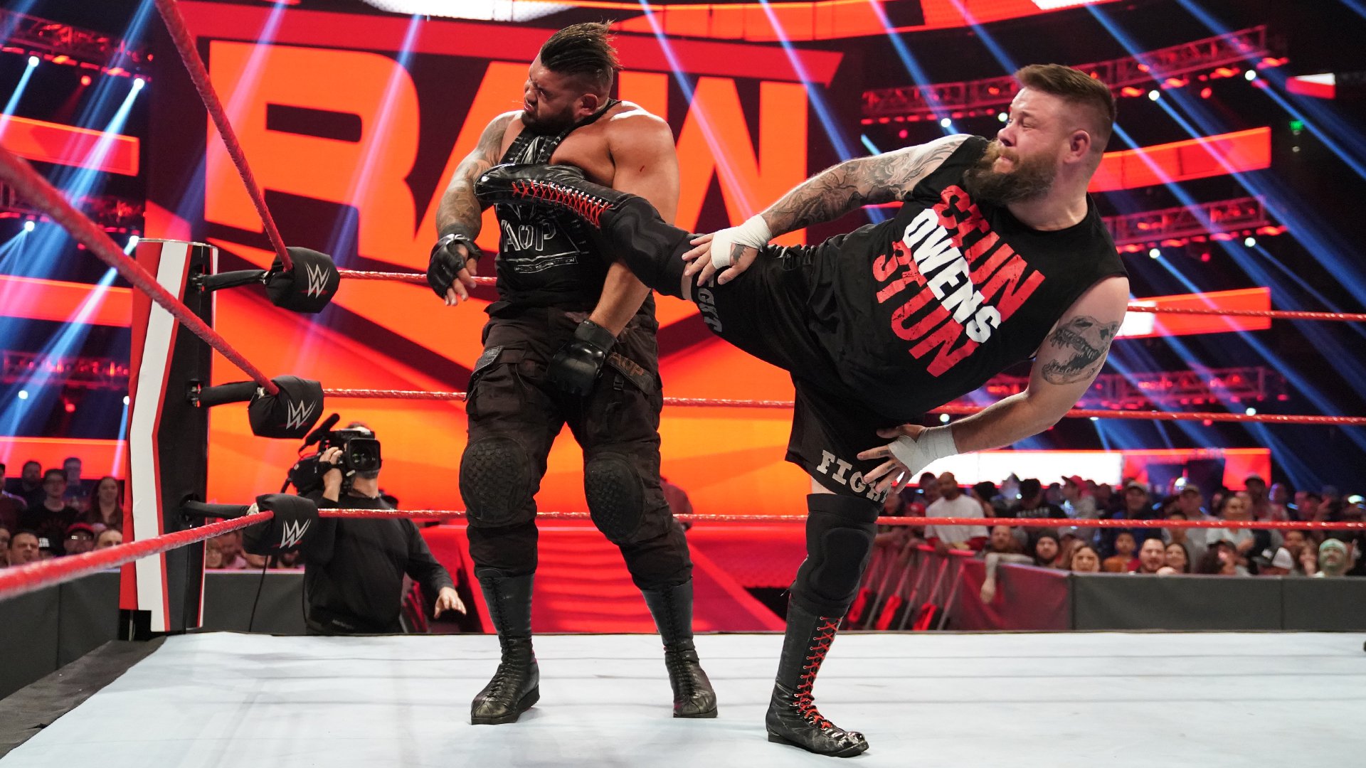 Raw Tag Team Champion Buddy Murphy & AOP def. Kevin Owens & The Viking Raiders (Six-Man Tag Team Elimination Match)