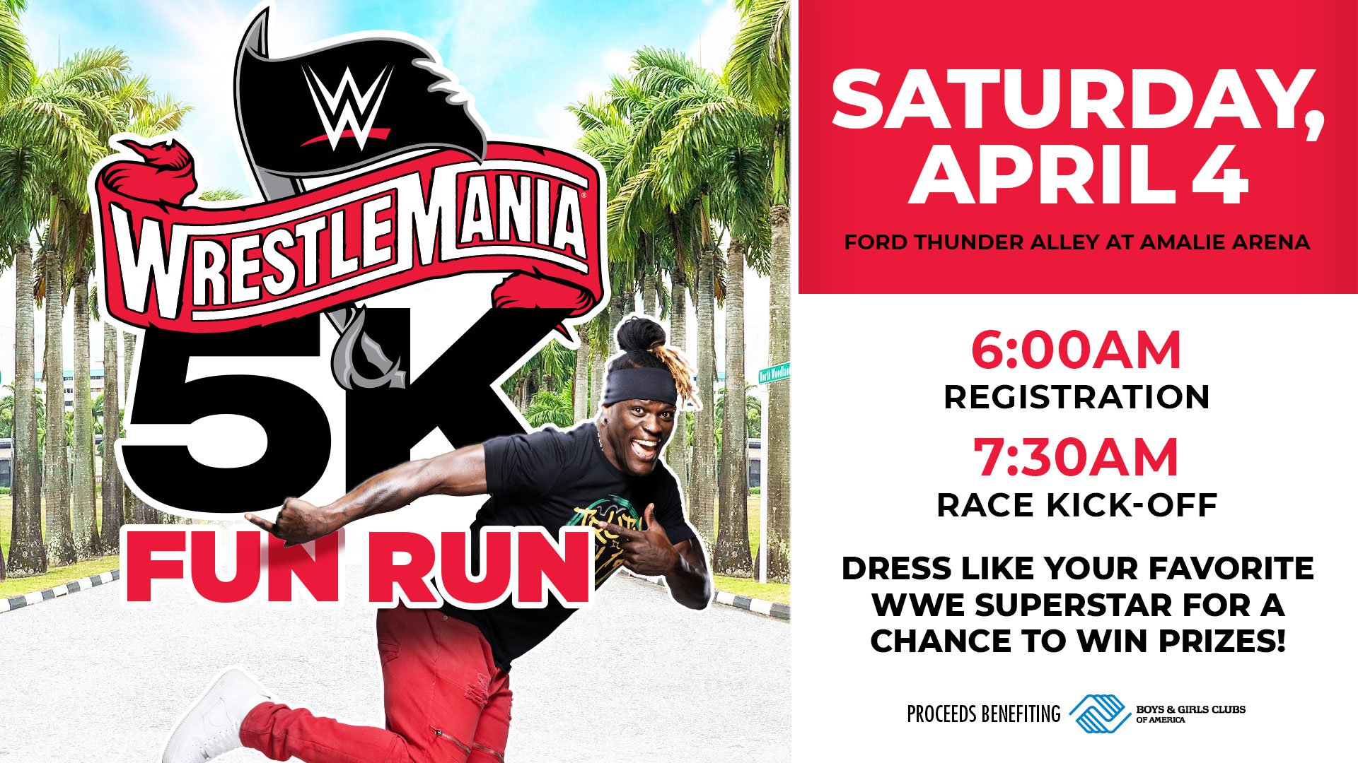 WrestleMania 5K Fun Run to Benefit Boys & Girls Clubs of America