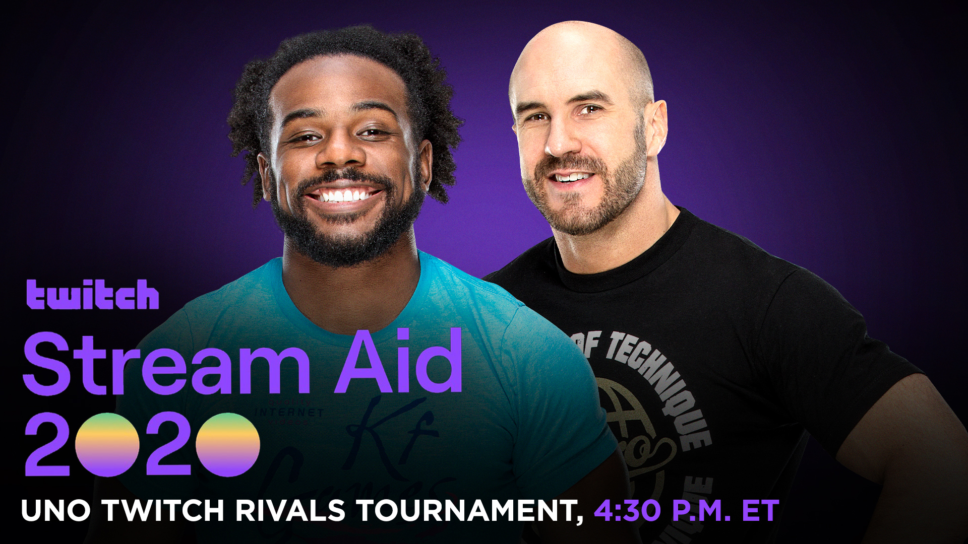 Cesaro and Xavier Woods to participate in 12-hour Twitch Live Stream Aid 2020 today