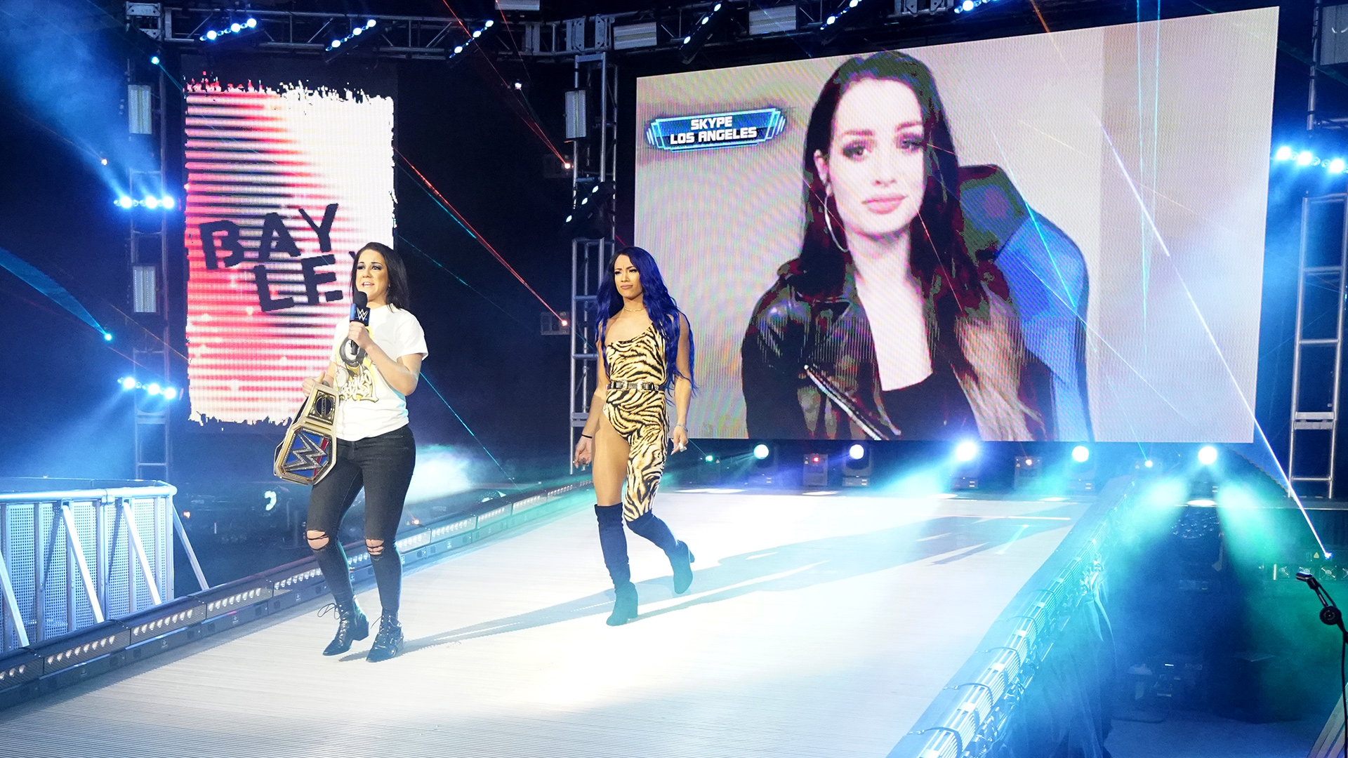 Paige shocked Bayley & Sasha Banks with a massive WrestleMania announcement