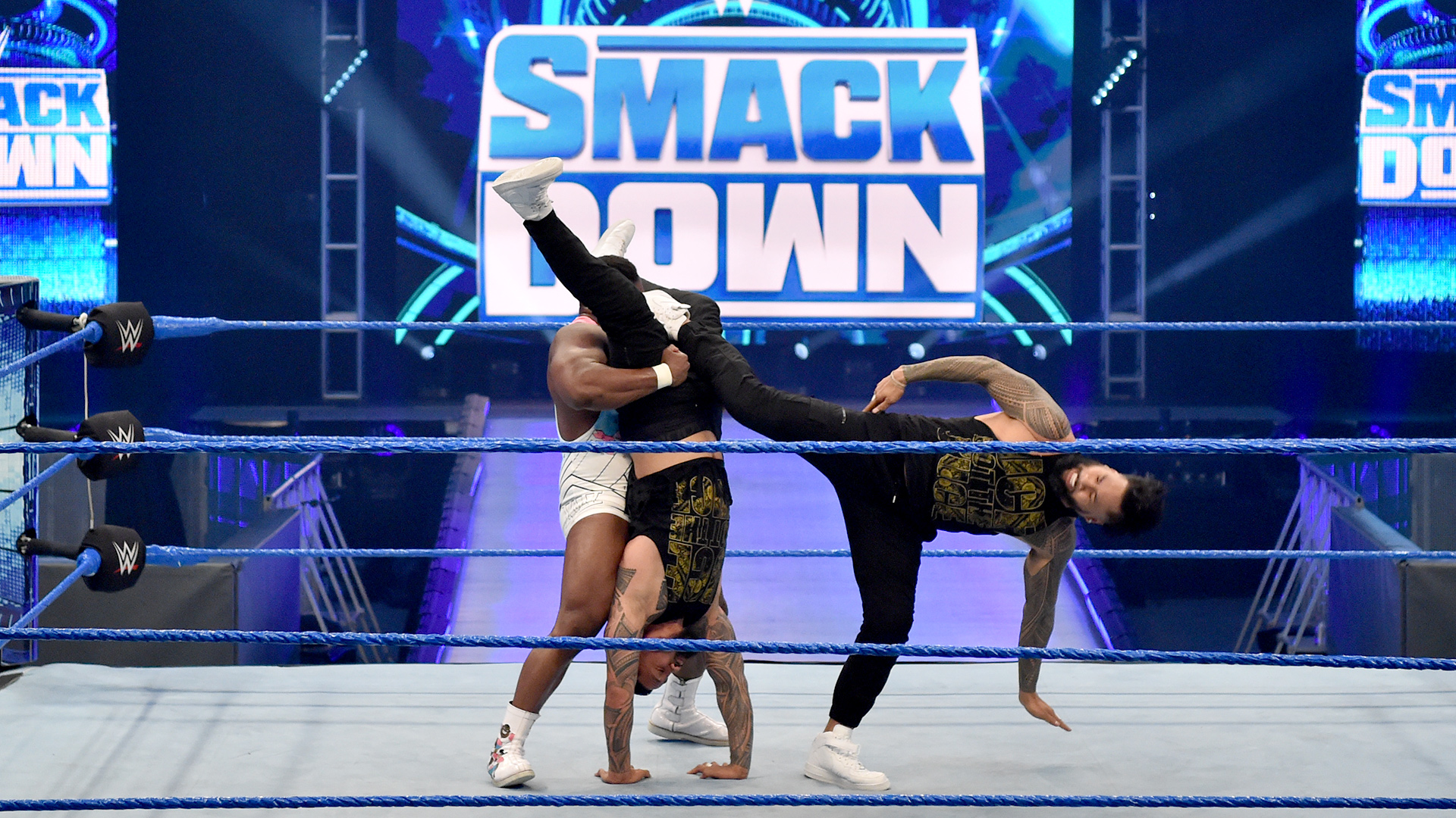 The Miz & John Morrison attacked The Usos and The New Day, resulting in a massive WrestleMania matchup The Miz & John Morrison attacked The Usos and The New Day, resulting in a massive WrestleMania matchup