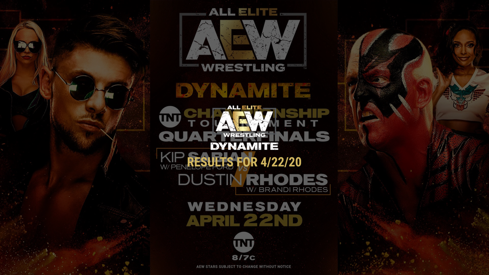 AEW DYNAMITE Results for April 22, 2020