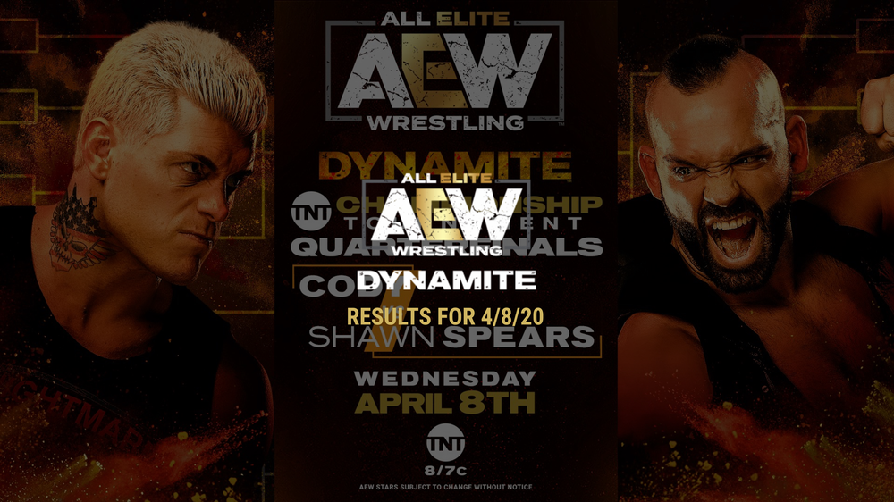 AEW DYNAMITE Results for April 8, 2020