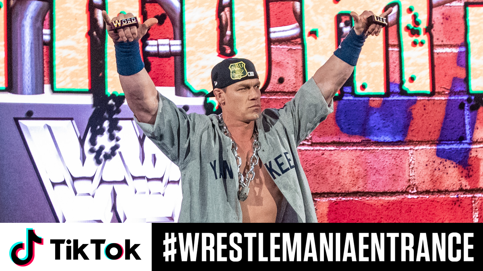 Take part in the #WrestleManiaEntrance challenge on TikTok and recreate your favorite Superstar entrances