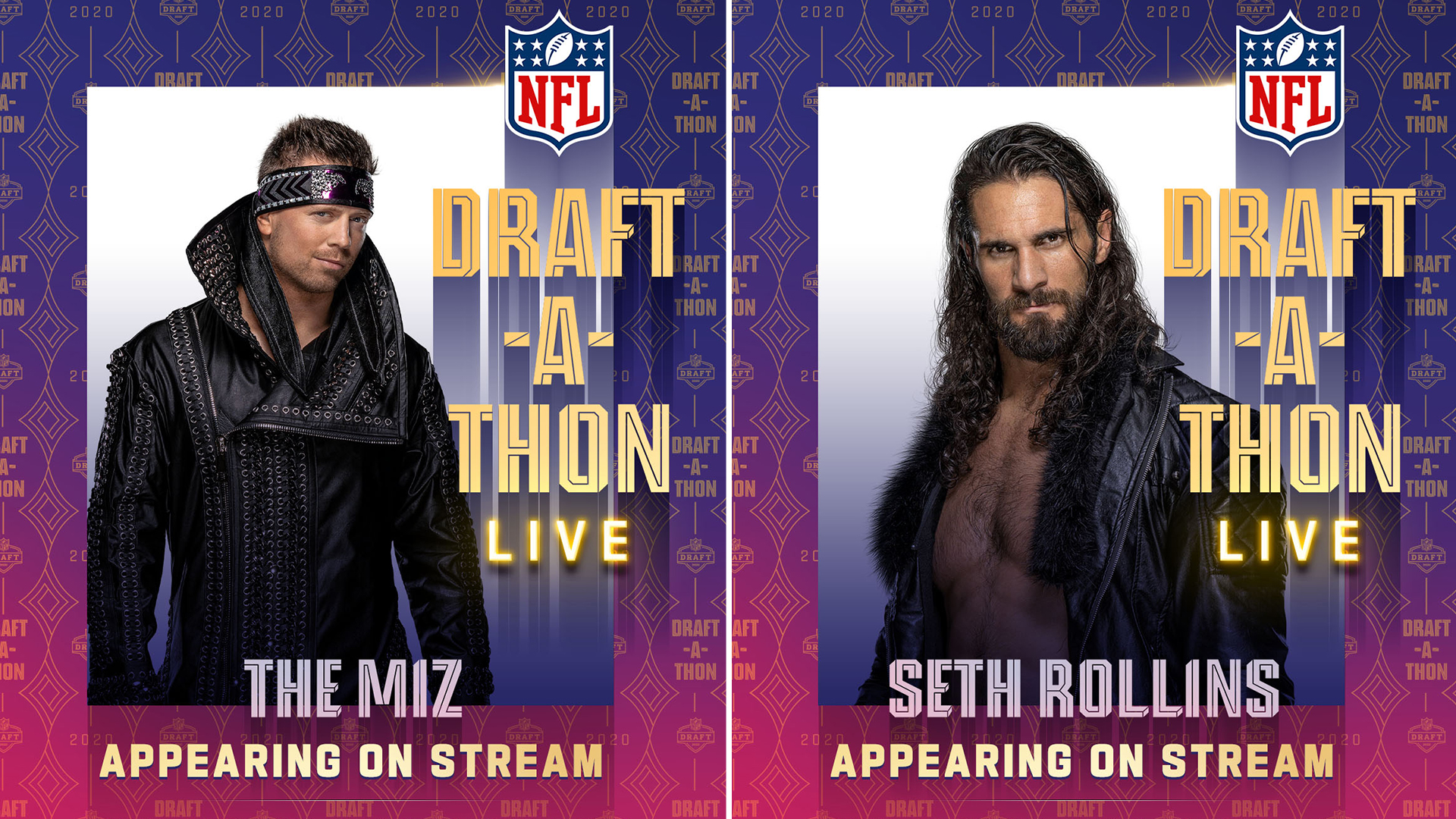 The Miz, Seth Rollins, King Corbin, Mojo Rawley and Titus O’Neil to take part in NFL’s “Draft-A-Thon”