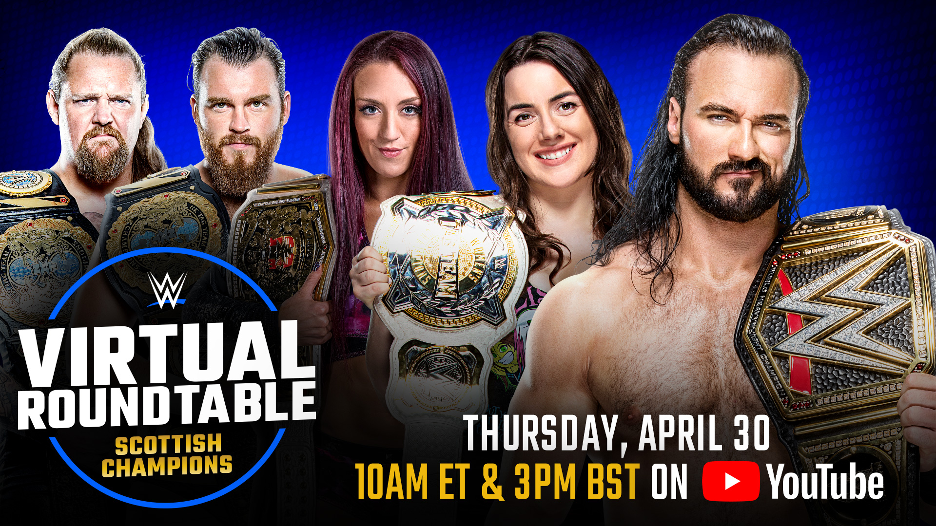 WWE Virtual Roundtable series kicks off with Scottish champions tomorrow at 10 a.m. ET/3 p.m. BST