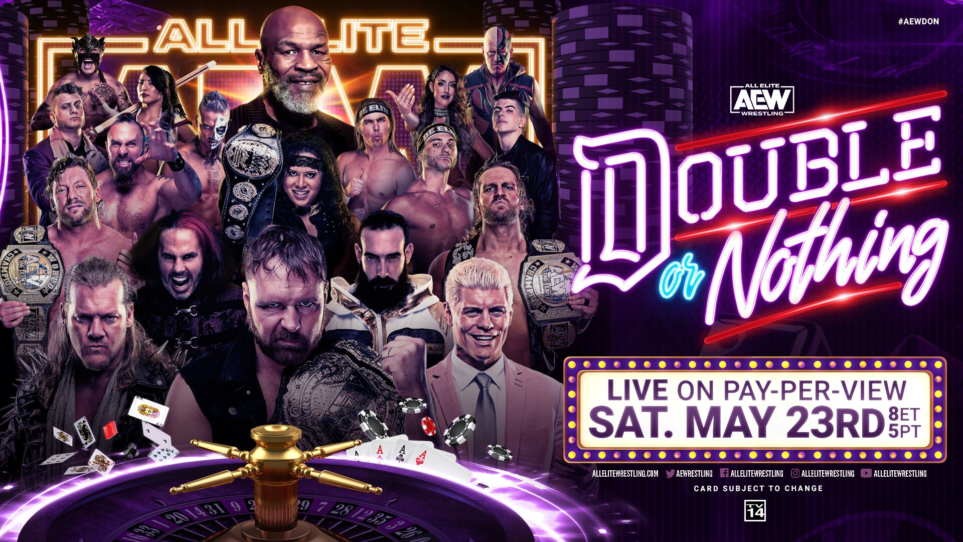 AEW Double Or Nothing: How To Watch, Match Card