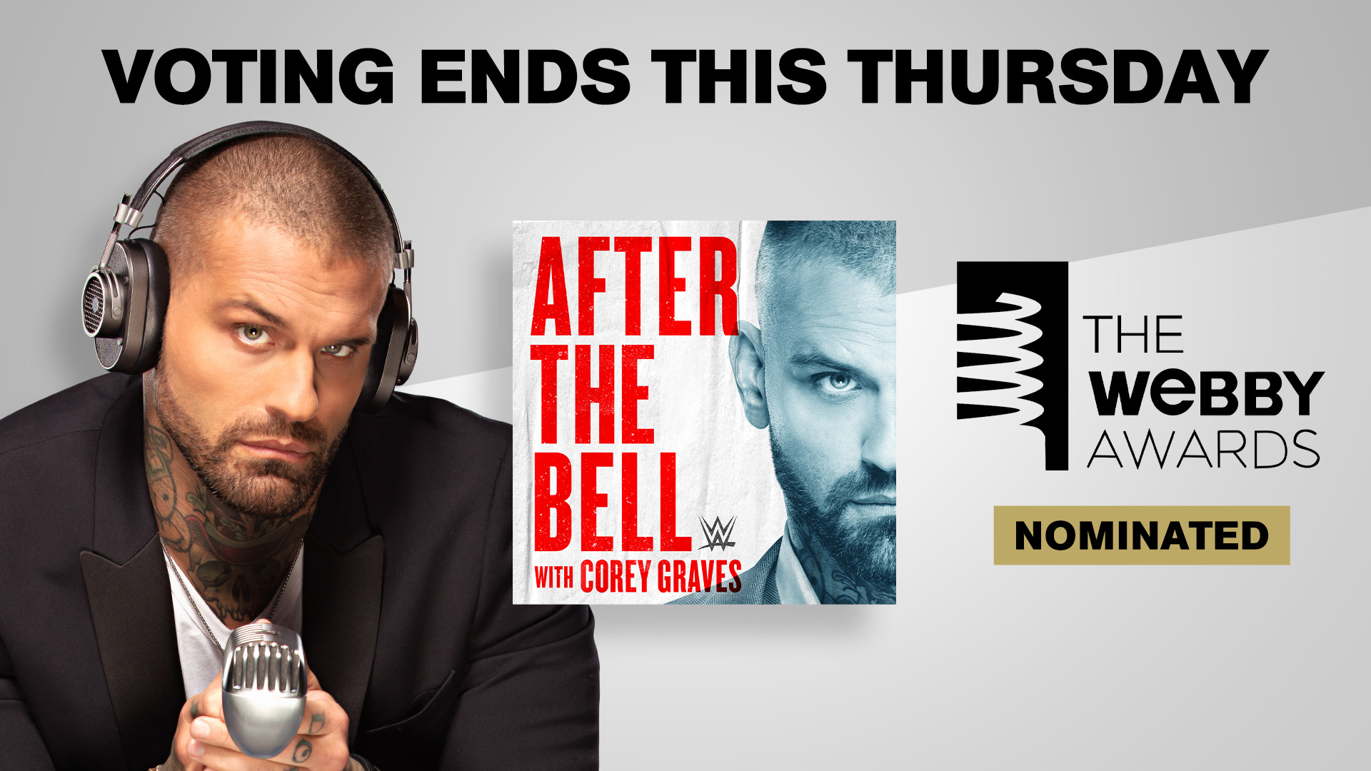 Voting ends Thursday: WWE After the Bell with Corey Graves nominated for Webby Award