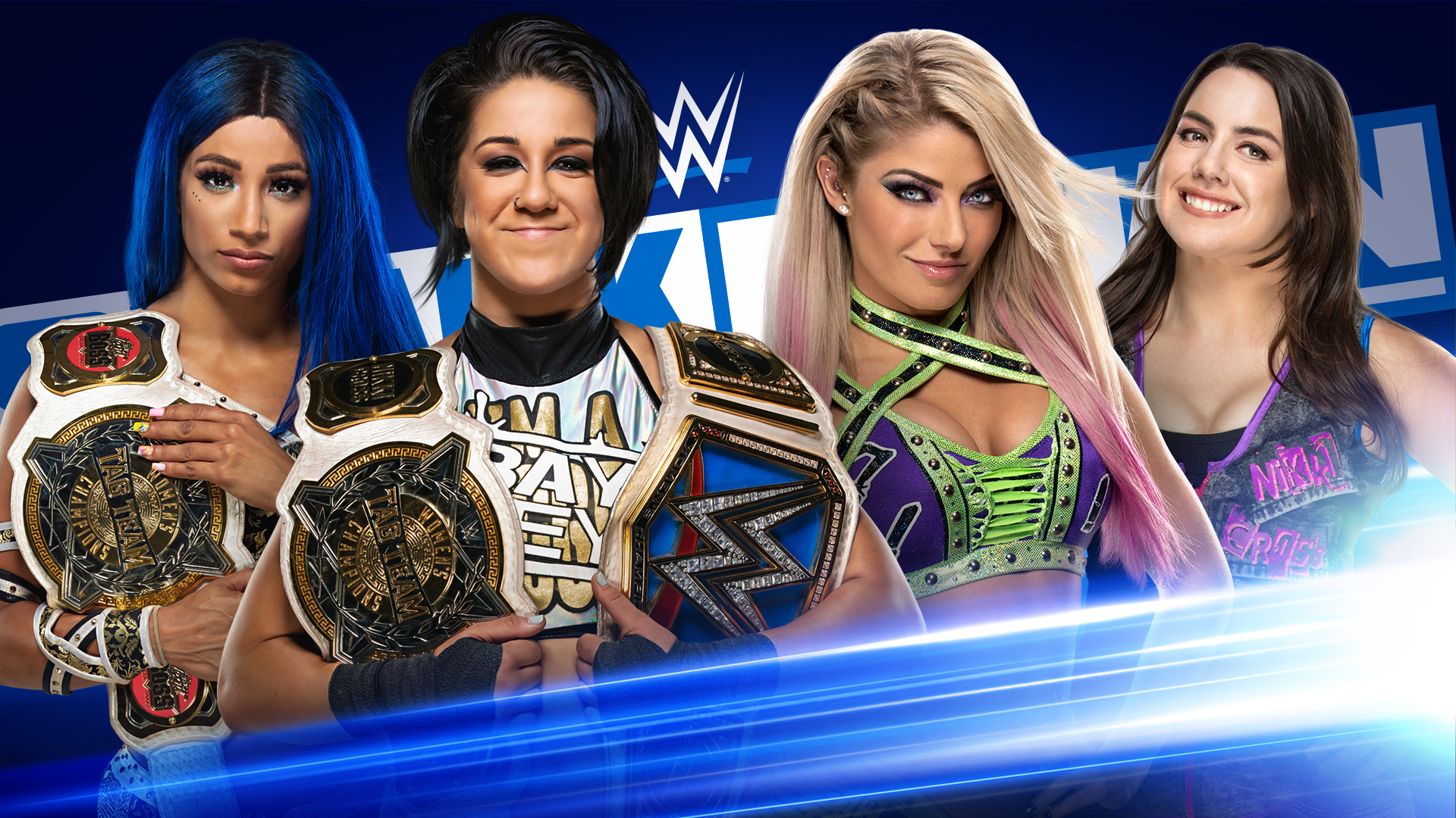 Bayley & Sasha Banks ratchet up rivalry with Alexa Bliss & Nikki Cross