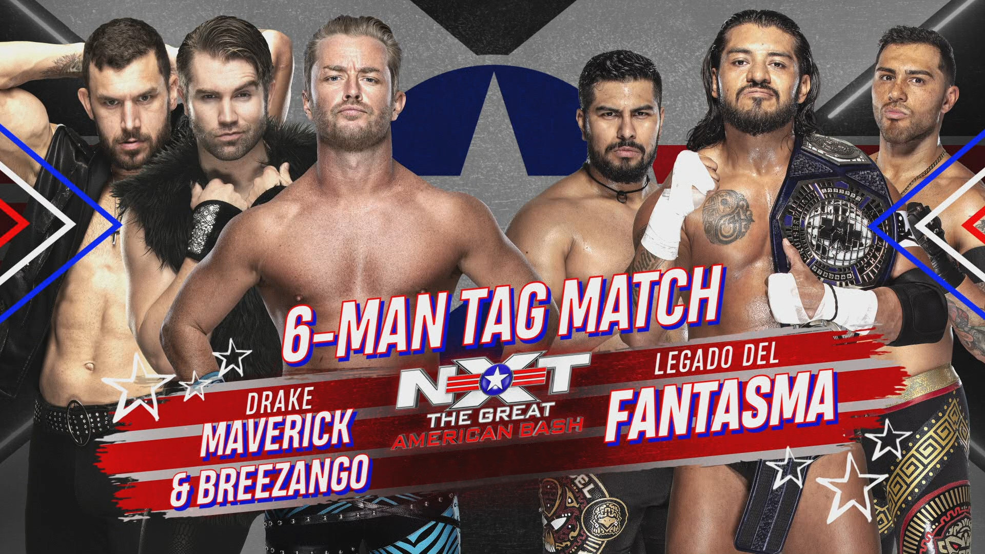 Drake Maverick and Breezango face Legado del Fantasma in a Six-Man Tag Team Match