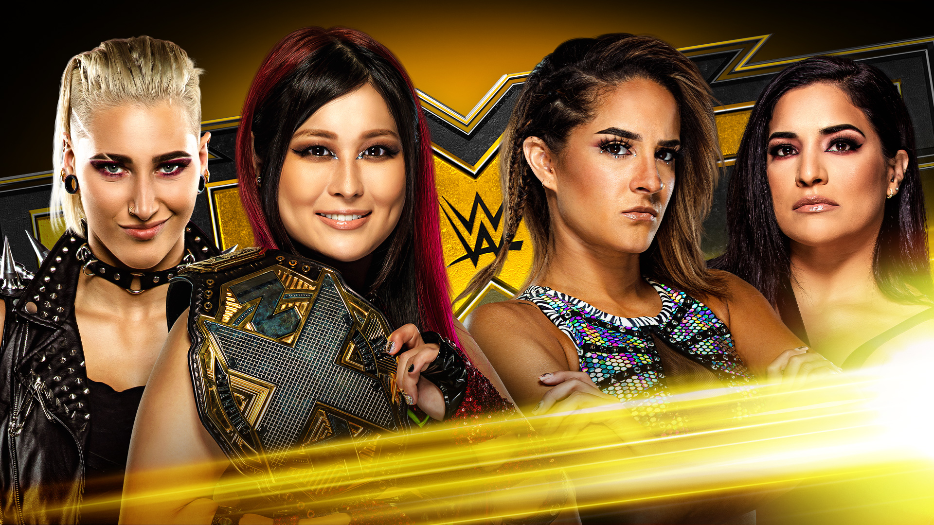 NXT Women’s Champion Io Shirai teams with Rhea Ripley against Dakota Kai & Raquel González