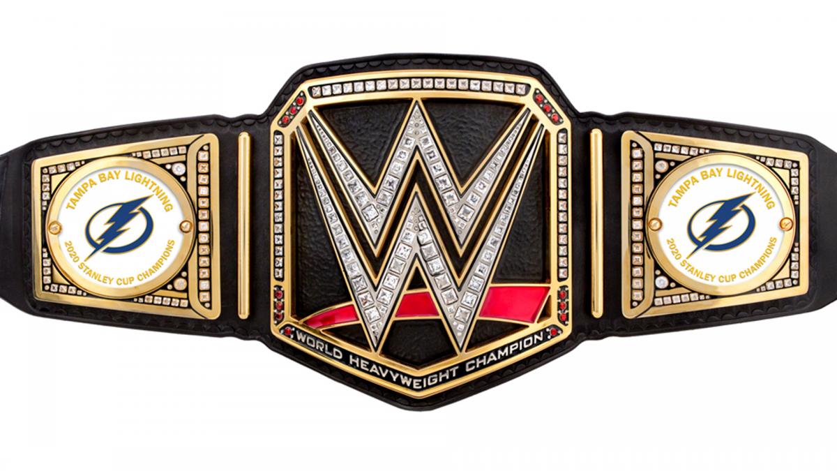 Tampa Bay Lightning celebrate 2020 Stanley Cup with custom WWE Championship