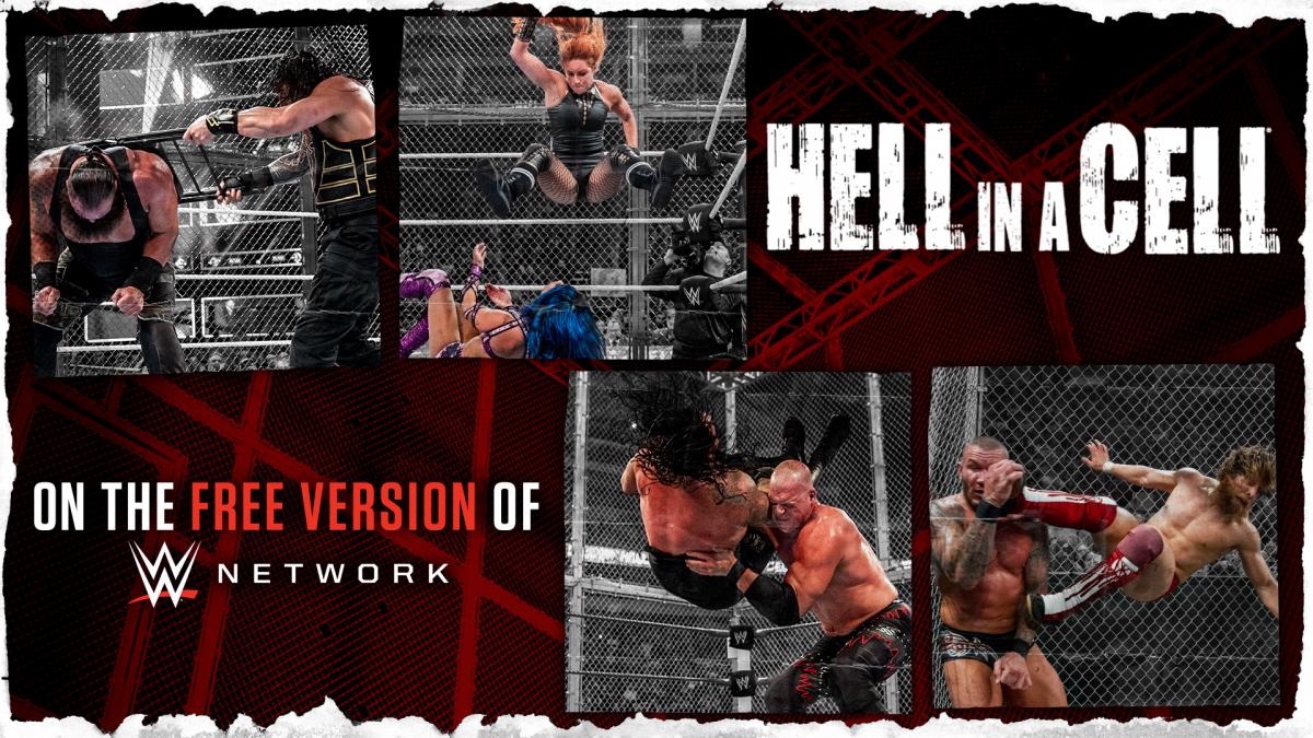 Every WWE Hell in a Cell event unlocked on the Free Version of WWE Network