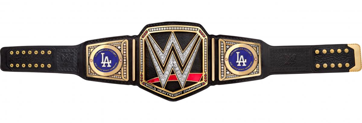 Los Angeles Dodgers celebrate World Series win with custom WWE Title