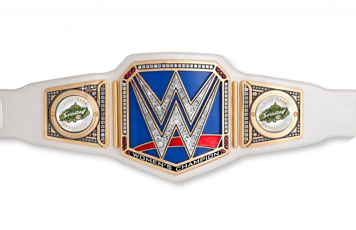 Triple H delivers custom WWE Championship to WNBA Champions Seattle Storm