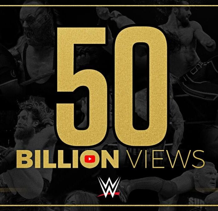 WWE’s YouTube channel surpasses 50 billion views